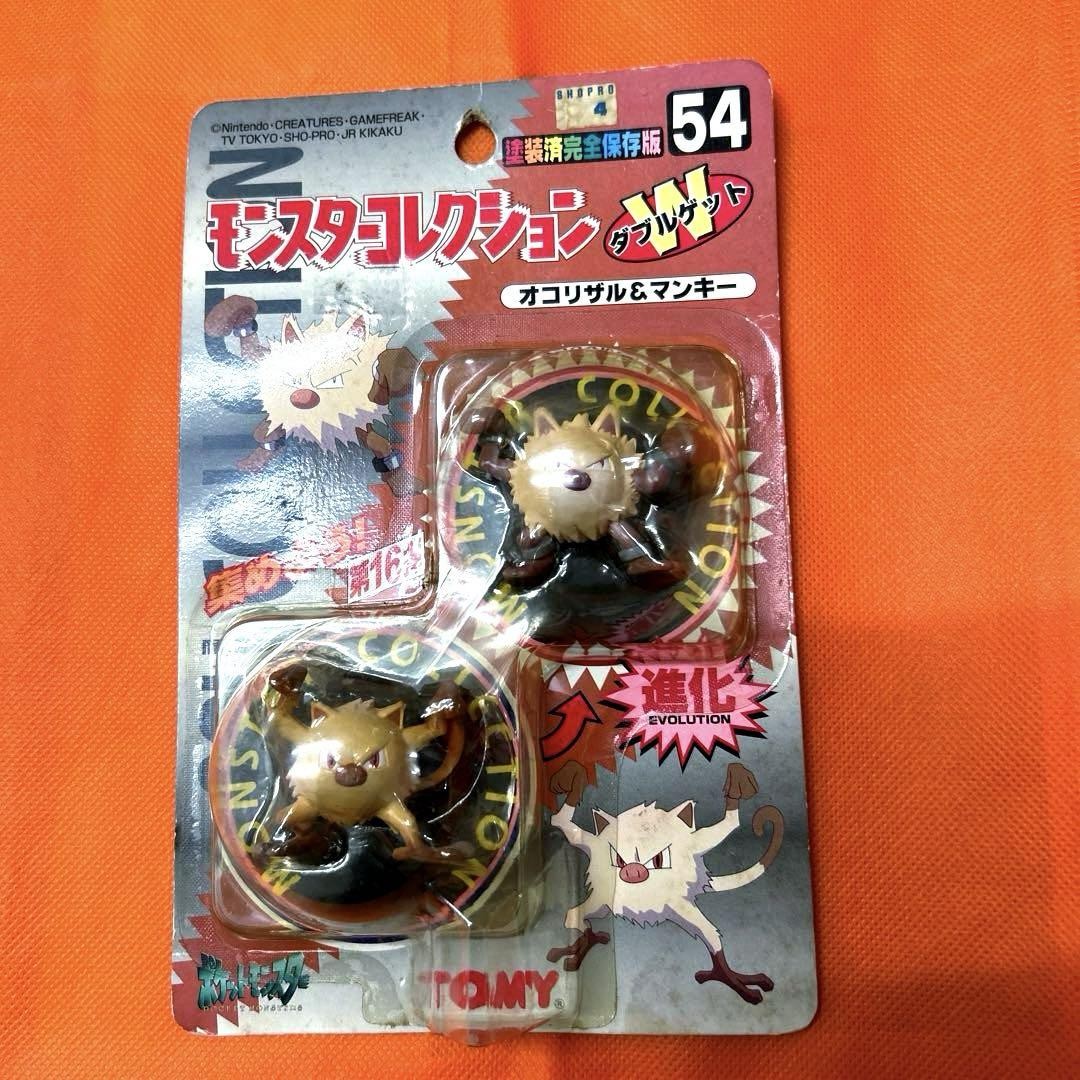 TOMY モンスターコレクション 54 オコリザル & マンキー TOMY Monster Collection 54 Okorizaru & Mankey Pokemon Figure F/S