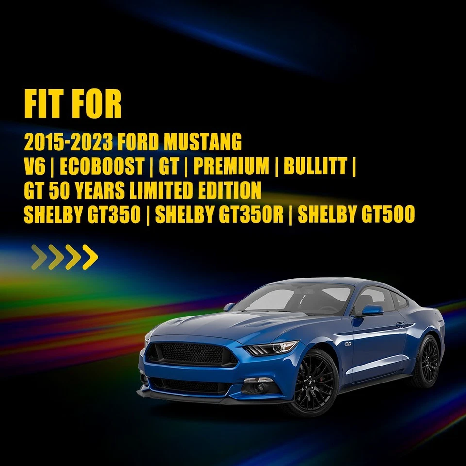 Ajuste 2015-2023 Ford Mustang para-choque traseiro digitalização roxa LED luz indicadora lateral conjunto 1-10 - Imagem 4 de 4