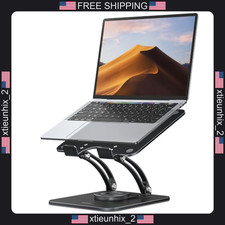 Laptop Stand with 360  Rotatable Base, Adjustable Height  Foldable Design