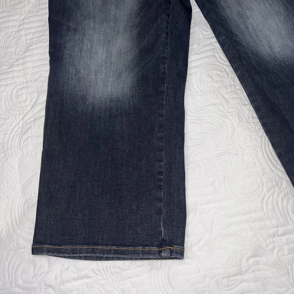 Judy Blue Wide Crop Jeans Plus Size 18W Blue MidRise Tummy Control Dark Wash NWT - Image 3 of 4