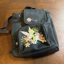 Disney Store Tinker Bell Backpack Bag Black