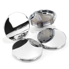 2.6in Wheel Center Caps 66mm ABS Plastic Wheel Outer 66mm/Inner 60.6mm Chrome