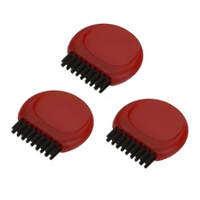 3pcs Mini Golf Club Brush Portable Pocket Dust Groove Cleaner Red