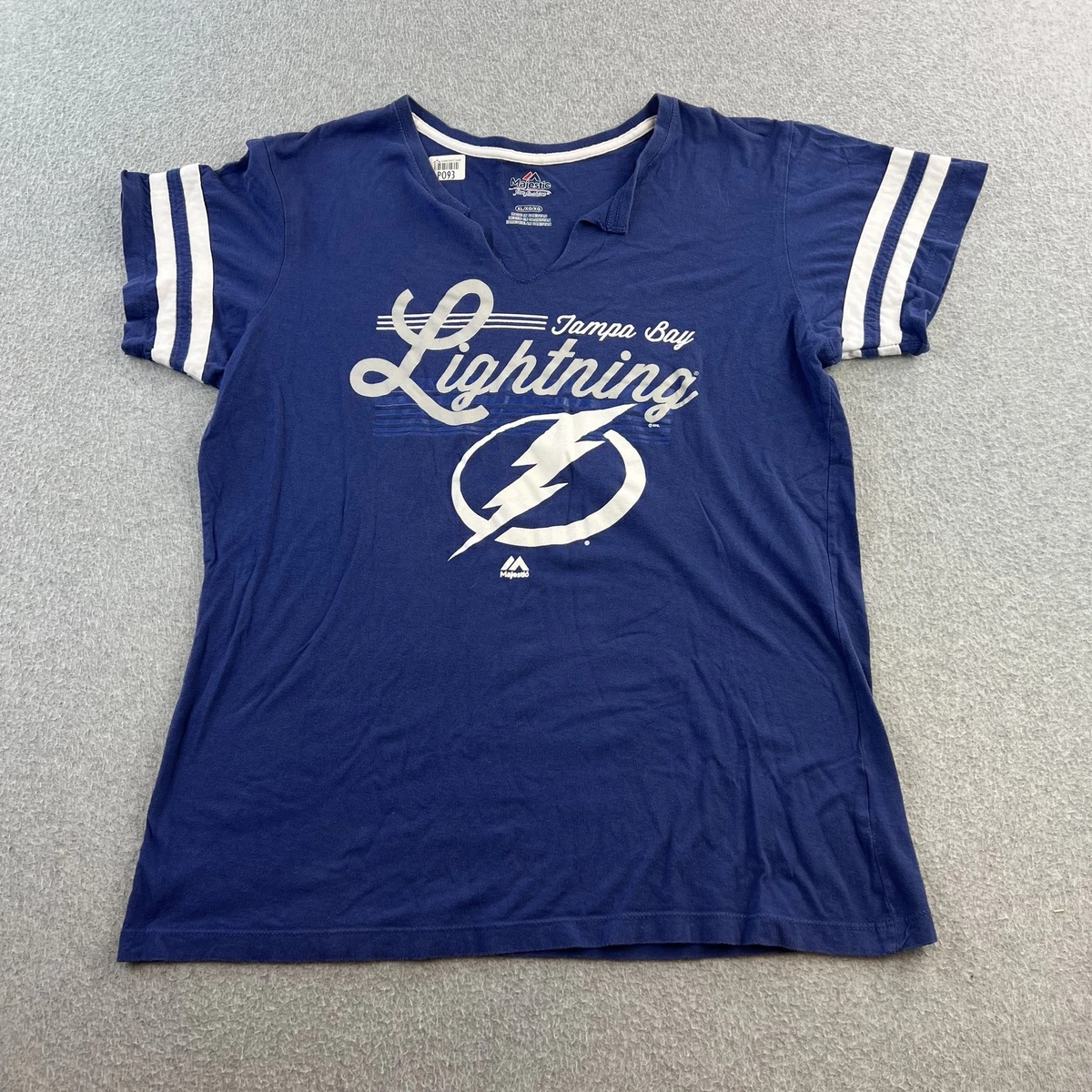 T-shirt LNH Lightning Lady Bolts Taille S – Gildan Gris Très Bon état