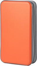 alavisxf xx CD Case, 96 Capacity Hard Plastic Holder 96 Capacity, Orange