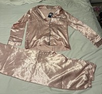 Indigo Sky Satin Pyjamas Size 10/12 Brand New With Tags