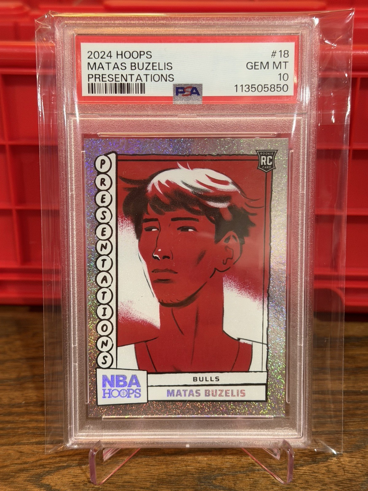 2024-25 Panini Nba Hoops - Presentations Matas Buzelis #18 (RC) PSA 10