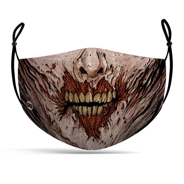 Zombie Stoffmaske - 3-Lagige Mund-Nasen-Maske Mit Hochwertigem Aufdruck-image