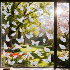 60 Pcs Window Decals to Prevent Bird Strikes - Anti-Collision Window Stickers...