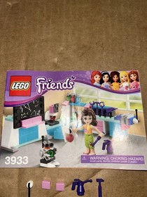 2012 Lego Friends Olivia's Invention Workshop #3933 Parts & Pieces Lot W/ Manual