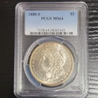PCGS MS64 1880-S Morgan Silver Dollar $1 San Francisco Silver Cert 28363443