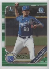 2019 Bowman Chrome Prospects Green Refractor 36/99 Yefri Del Rosario 0y8o