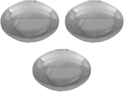 Stephanie Imports Set of 3 Double Sided Magnifying Compact Mirrors (Silver, E...