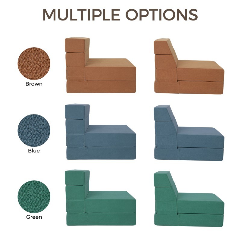 VIXLON Folding Sofa Bed Convertible Modern Bed Chair Modern Down Sleeper Couch