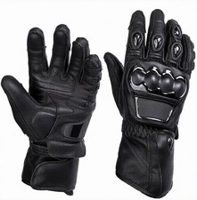 Customizable Leather Motorcycle Racing Gloves – Custom Made Design Biker Gear