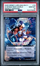 2025 DISNEY LORCANA EN C1 - 10 A Whole New World Promo PSA 10 Gem Mint