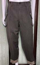 VTG 1959 SVEA Swedish Military Crown Gray Wool Cargo Paratrooper Pants 36  /28  