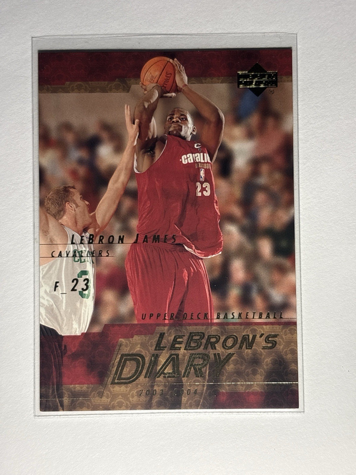 Upper Deck 2003-04 LeBron's Diary LJ7 LeBron James Cavaliers Insert Rookie Year