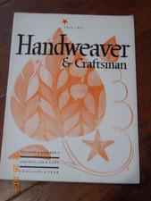 Jesień 1957 HANDWEAVER & CRAFTSMAN magazyn tkactwo vol. 8 #4 dobry stan
