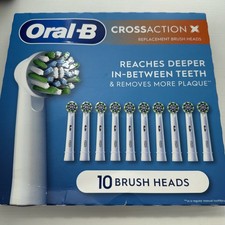 Oral-B CrossAction Replacement Brush Heads with Bacterial Protection 10-Count