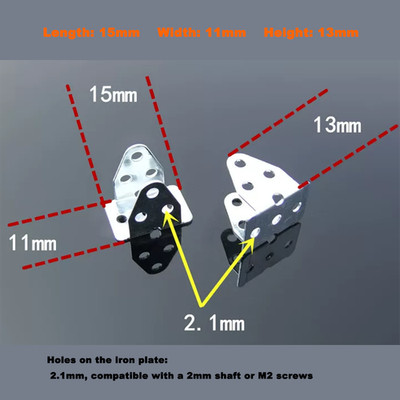 Double Angle Metal Bracket 1315112B L Hanging Lug DIY Robot Frame Connect
