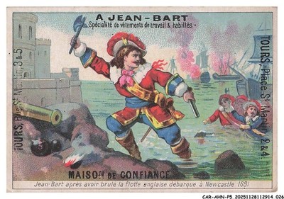 CAR-AHNP5-0288-CHROMOS - TRUSTED HOUSE - JEAN-BART AFTER BURNING THE