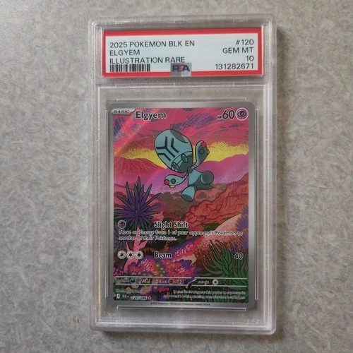 2025 POKEMON BLK EN-BLACK BOLT ILLUSTRATION RARE #120 ELGYEM PSA 10