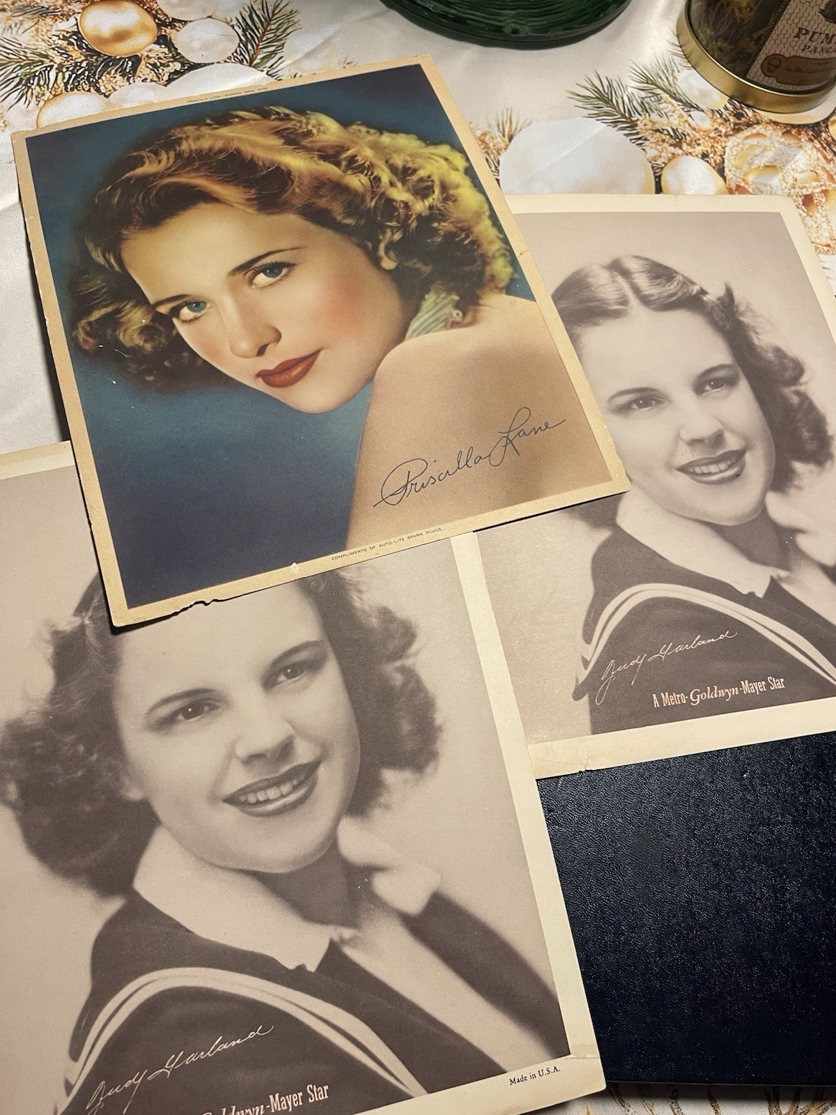 1938 Judy Garland MGM PROMO 8x10 Photo Card Signed Print WIZARD OF OZ HOLLYWOOD