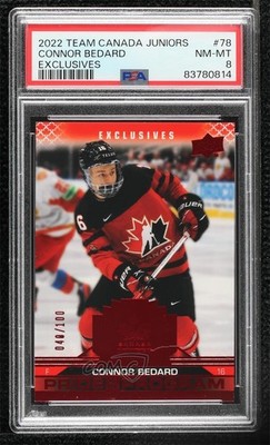2022 Team Canada Juniors Pride of the Program UD Exclusives Connor Bedard 1i4p