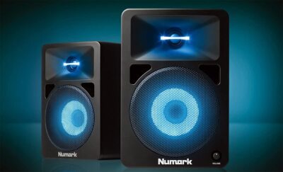 Numark N-Wave 580L | Powered Desktop DJ Monitor Speakers with