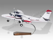 De Havilland DHC-6-300 Mission Aviation Fellowship Desk Wood Model Small 1/72