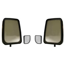 2020 Standard Flat Manual Mirror kit - Black- Pair Velvac