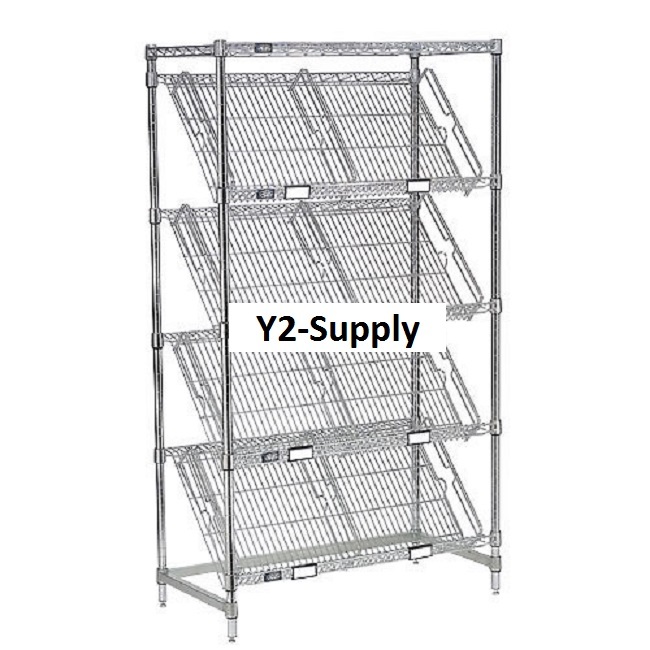 NEW! Slant Wire Shelving - 5 Shelves - 48
