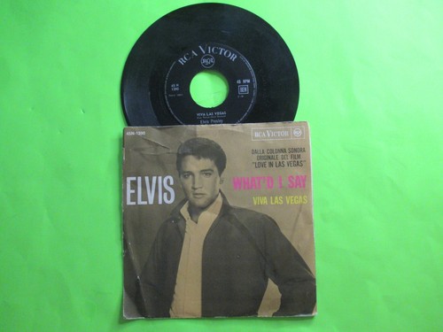 ELVIS PRESLEY VIVA LAS VEGAS 45 7" PIC SLEEVE PICTURE ITALY ITALIAN PRESS - Picture 2 of 2