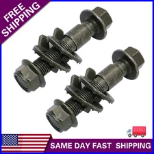 2X 16mm Vehicles Steel Four Wheel Alignment Adjustable Camber Kit Cam Bolt Army