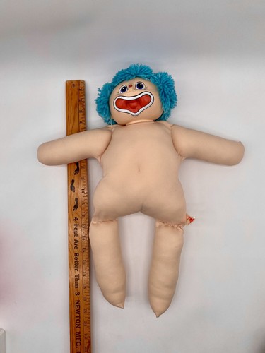 1984 FUNNY BABY THOMAS CABBAGE PATCH KIDS CLOWN DOLL Blue Yarn Hair Blue Eyes - Picture 10 of 10
