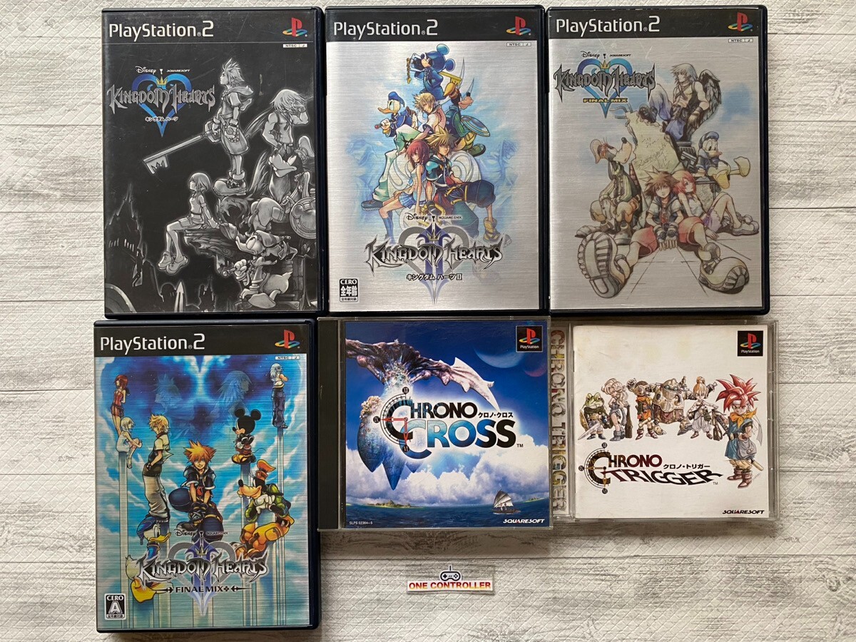 SONY PS 1 2 Kingdom Hearts Ⅰ＆ Ⅱ & Final Mix & Chrono Cross