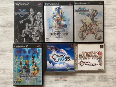 SONY PS 1  2 Kingdom Hearts  ＆   & Final Mix & Chrono Cross & Chrono Trigger set