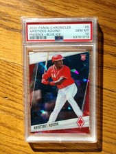 2020 PANINI /99 CHRONICLES PHOENIX BLUE ICE ARISTIDES AQUINO RC #5 PSA 10