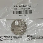1929 Standing Liberty Quarter Dollar Coin  Very Good in Littleton Packaging