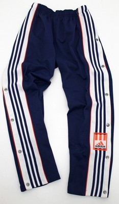 ADIDAS Track Bottoms VINTAGE Retro Pants 90's Kim Kardashian Popper Buttons XL | eBay