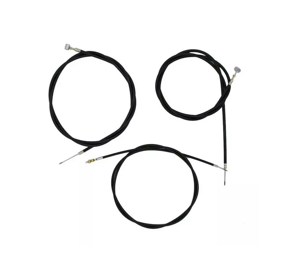 Juego de 6 piezas de cable universal para motocicleta embrague freno acelerador estrangulador línea de cable Foto 3 de 4