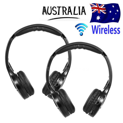 2X IR Infrared Wireless Car Headphones 