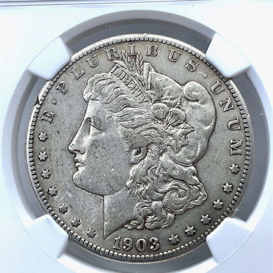 1903 S $1 Morgan Silver Dollar  NGC VF 35 - Image 3 of 4