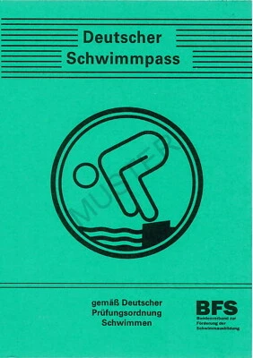 BFS Schwimmpass Deutscher Schwimmpass Schwimmabzeichen Originalurkunde 2020 10Stück