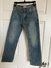 Boys Levi Strauss Signature Adjustable Waist Jeans Size 10 Slim straight