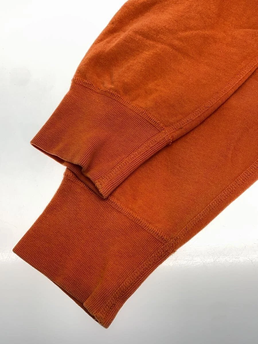 Felpa Supreme con cappuccio M cotone arancione tinta unita usata