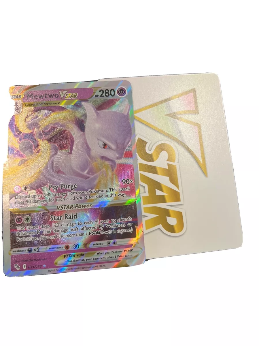  Mewtwo Vstar 031/078 - Pokemon Go - Ultra Rare Card : Toys &  Games