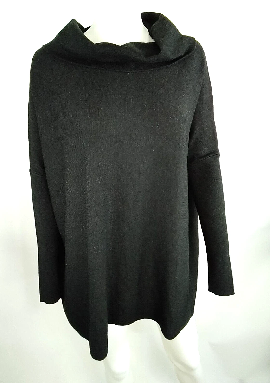 Smartwool Women Edgewood Poncho Sweater Charcoal Heather Medium 16485-010