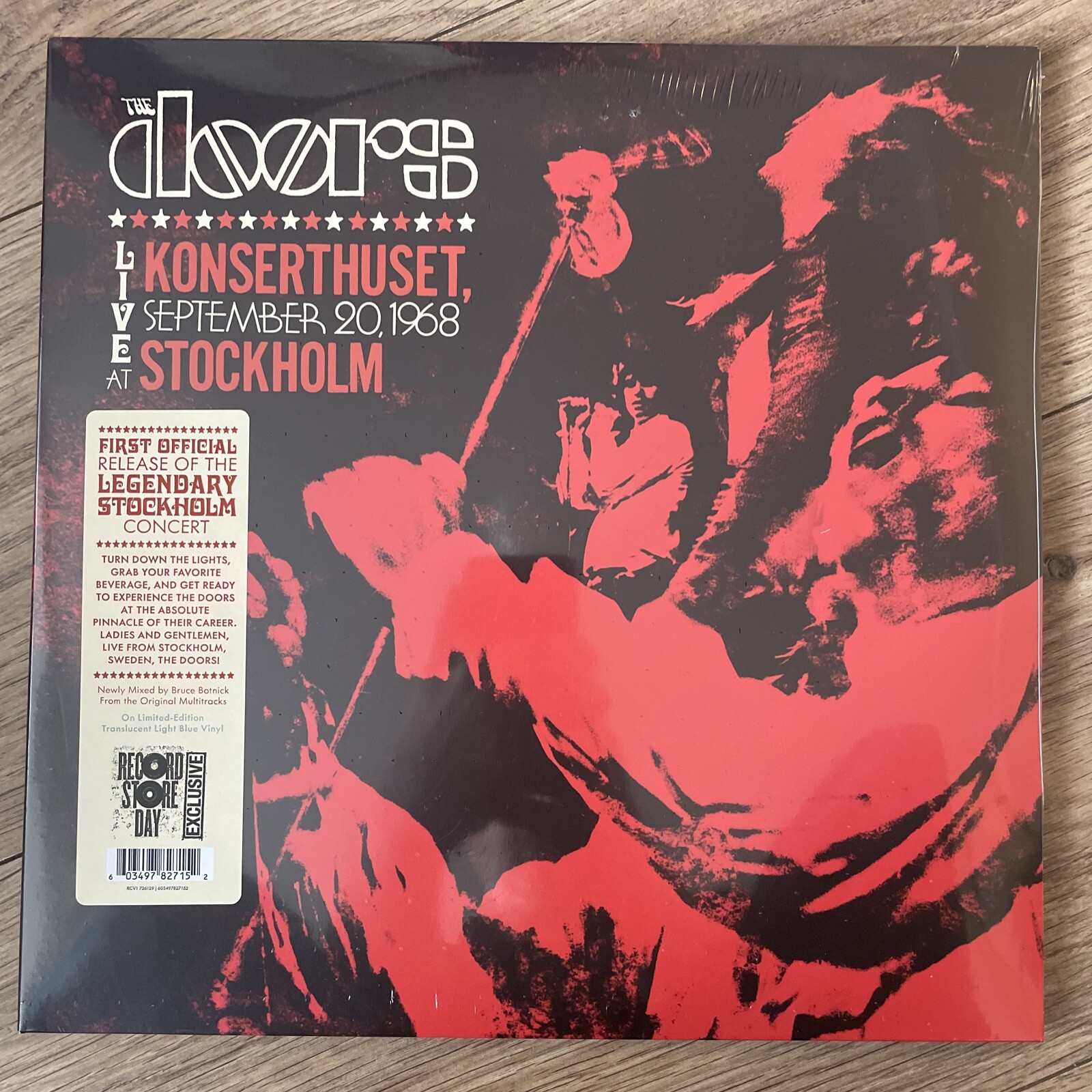 The Doors Live At Konserthuset... Vinyl LP  Blue Colour RSD 2024 NEW